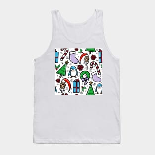 Christmas Motif Pattern Tank Top